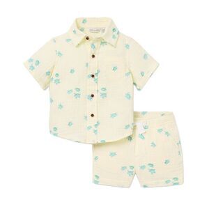 Janie And Jack Girls  The Cabana Matching Set, Brown